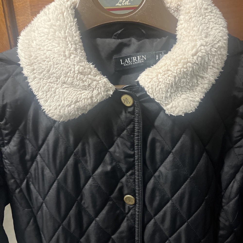 Lauren Ralph Petite Lauren Black Label Size S‎ Women's Puffer Coat With Hood